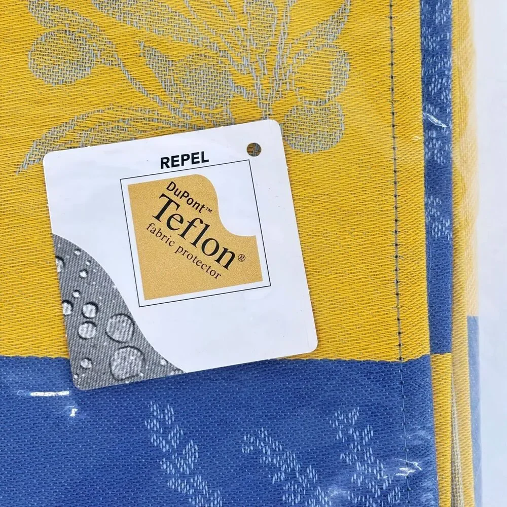La Maisonnette French Provencal Yellow Blue Tablecloth 70x70